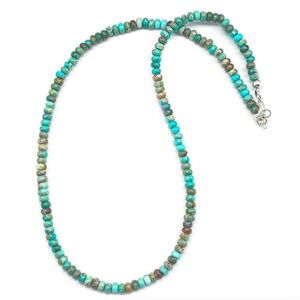 Navajo Turquoise Bead Heishi Choker Necklace